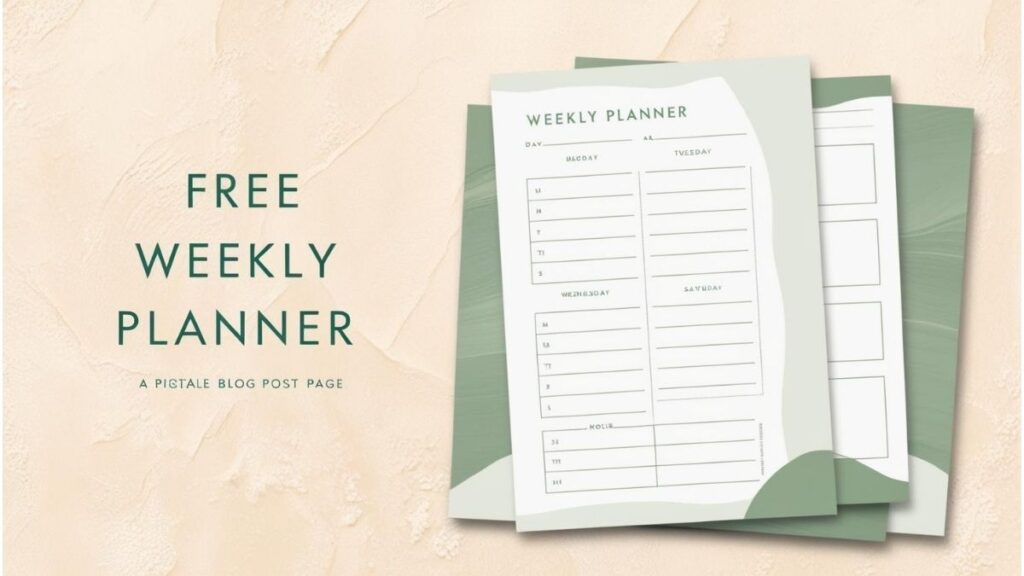 Free Weekly Planner: A Simple Tool to Organize Your Life