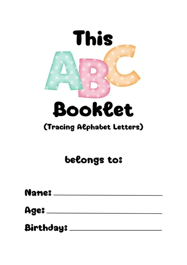 Fun & Colorful ABC Tracing Workbook - Image 2