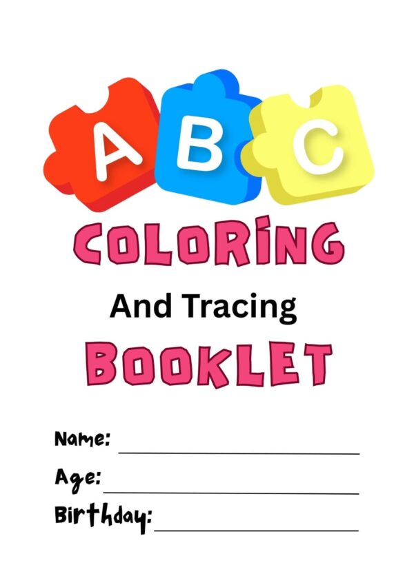 Alphabet Coloring & Tracing Worksheet